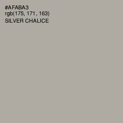 #AFABA3 - Silver Chalice Color Image